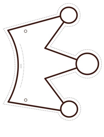Выкройка короны