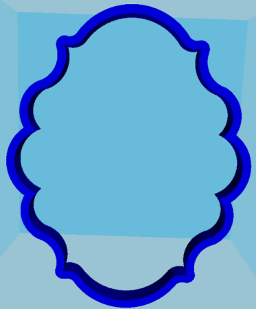Рамка для пряника трафарет