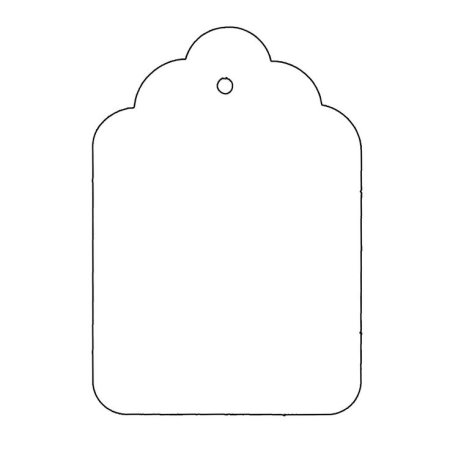Трафарет бирки на подарок