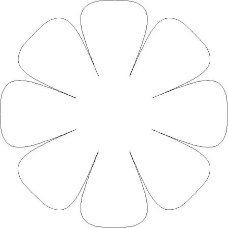 Цветы трафарет для вырезания
