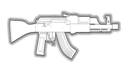 АК 47 чертеж