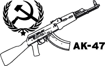 Трафарет АК 47