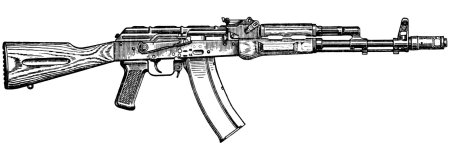 АК 47 карандашом