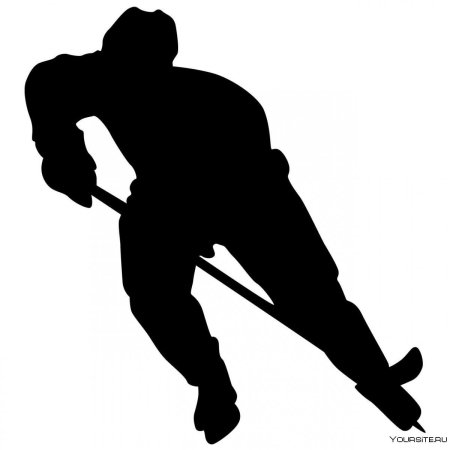 Хоккей силуэт вектор