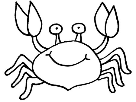 Раскраска морской краб