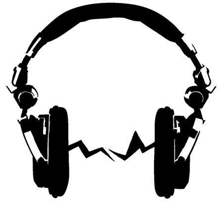 Наушники трафарет