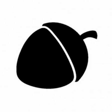 Желудь шаблон для вырезания