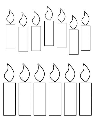 Свечка трафарет