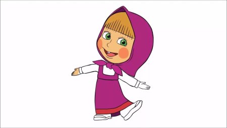 Рисунок Машеньки из мультфильма Маша и медведь