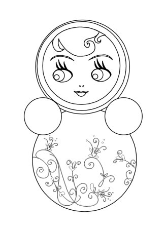 Ванька встанька раскраска