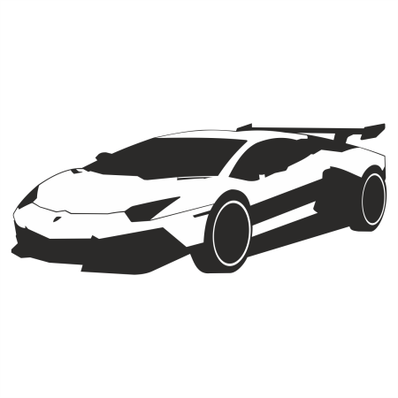 Силуэт спортивного автомобиля