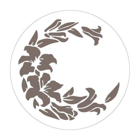 Трафареты для декора круглые