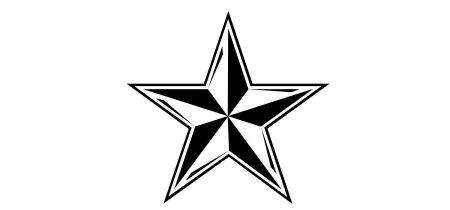 Звезда черно белая