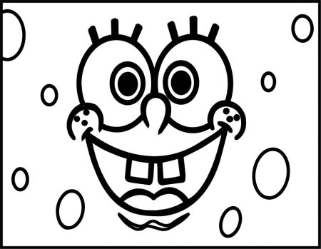 Спанч Боб раскраска лицо