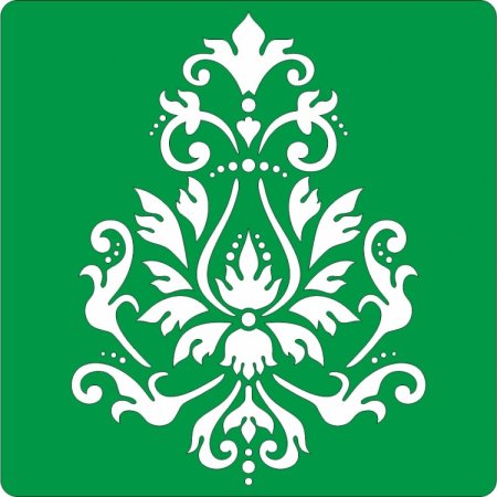 Дамасский узор трафарет