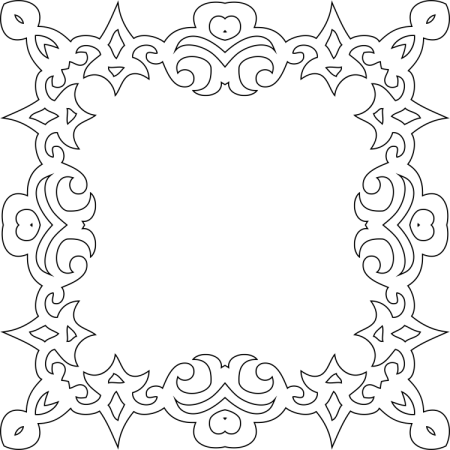 Рамка трафарет