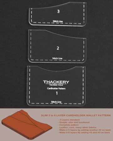 Leather Wallet DIY выкройки