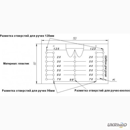 Кондуктор для сверления отверстий под ручки фасадов