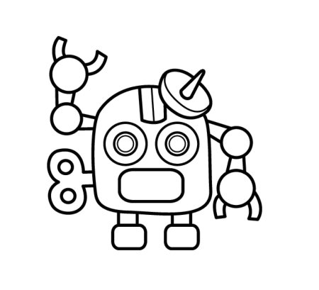 Роботы поезда раскраска Дюк