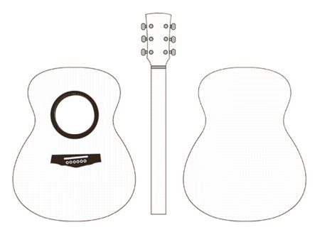 Лекало гитары Ibanez