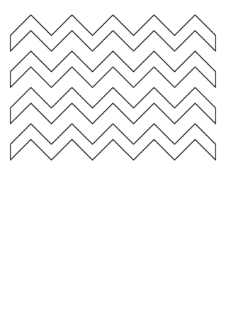 Трафарет зигзаг
