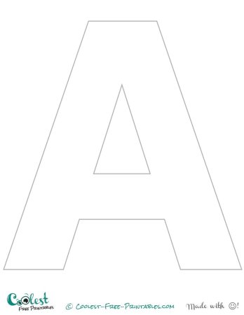 Трафарет букв для торта