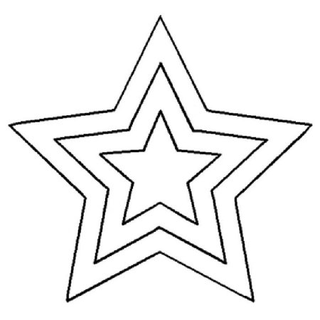 Трафарет звезда для торта