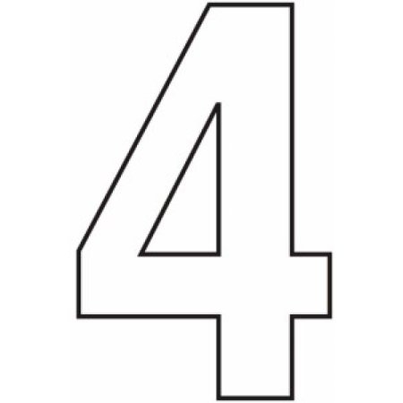 Цифра 5 на а4