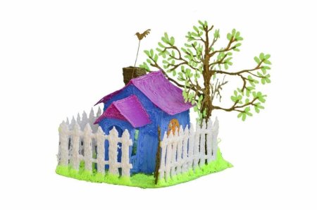 Домик 3d ручкой