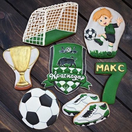 Имбирные пряники футбольная тематика