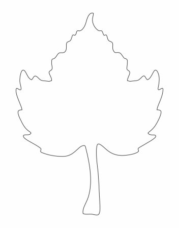 Листья клена эскиз