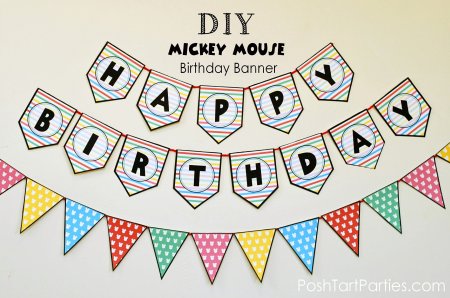 Флажки Happy Birthday