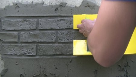 Трафарет кирпича для штукатурки