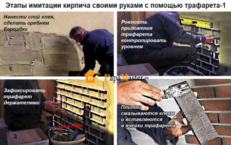 Трафарет для имитации кирпича своими руками