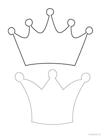 Корона трафарет
