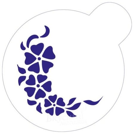 Трафарет для торта цветы