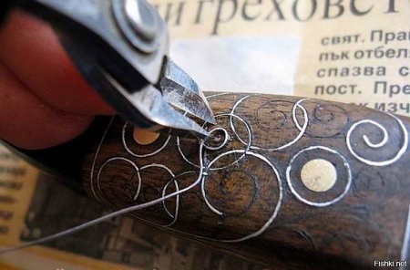 Проволока для всечки в дерево