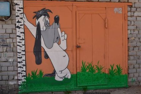 Разрисовать гаражные ворота
