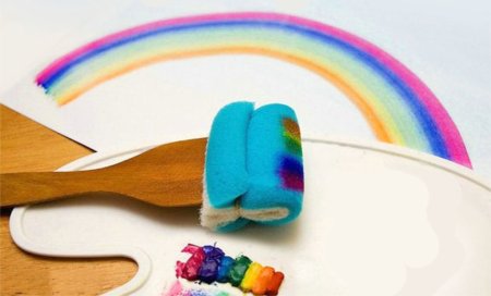 Рисование губкой