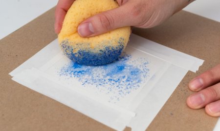 Техники рисования губкой