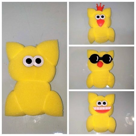 Игрушка из губки для мытья посуды
