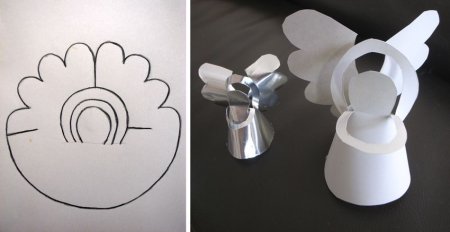 Объемный Ангелок из бумаги