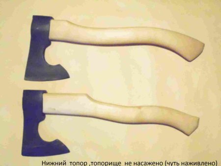 Форма топорища таежного топора