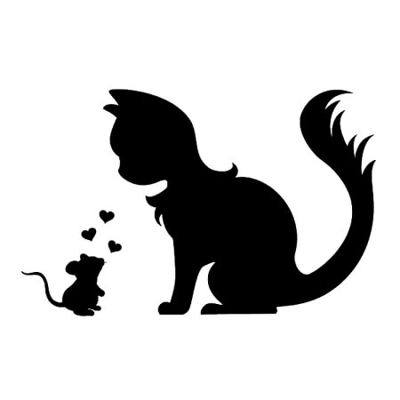 Трафарет кошки
