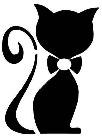 Трафарет кошки