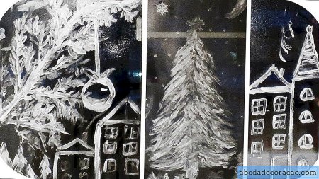 Рисование зубной пастой на окнах