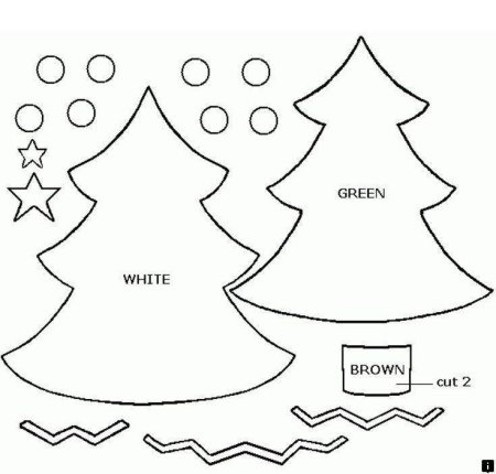 Елочка из фетра выкройка