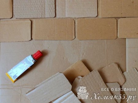 Кирпичики из картона