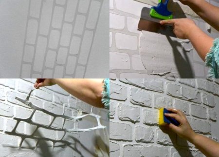 Клейкая лента для имитации кирпичной кладки