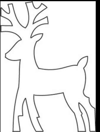 Олени из бумаги шаблоны для вырезания